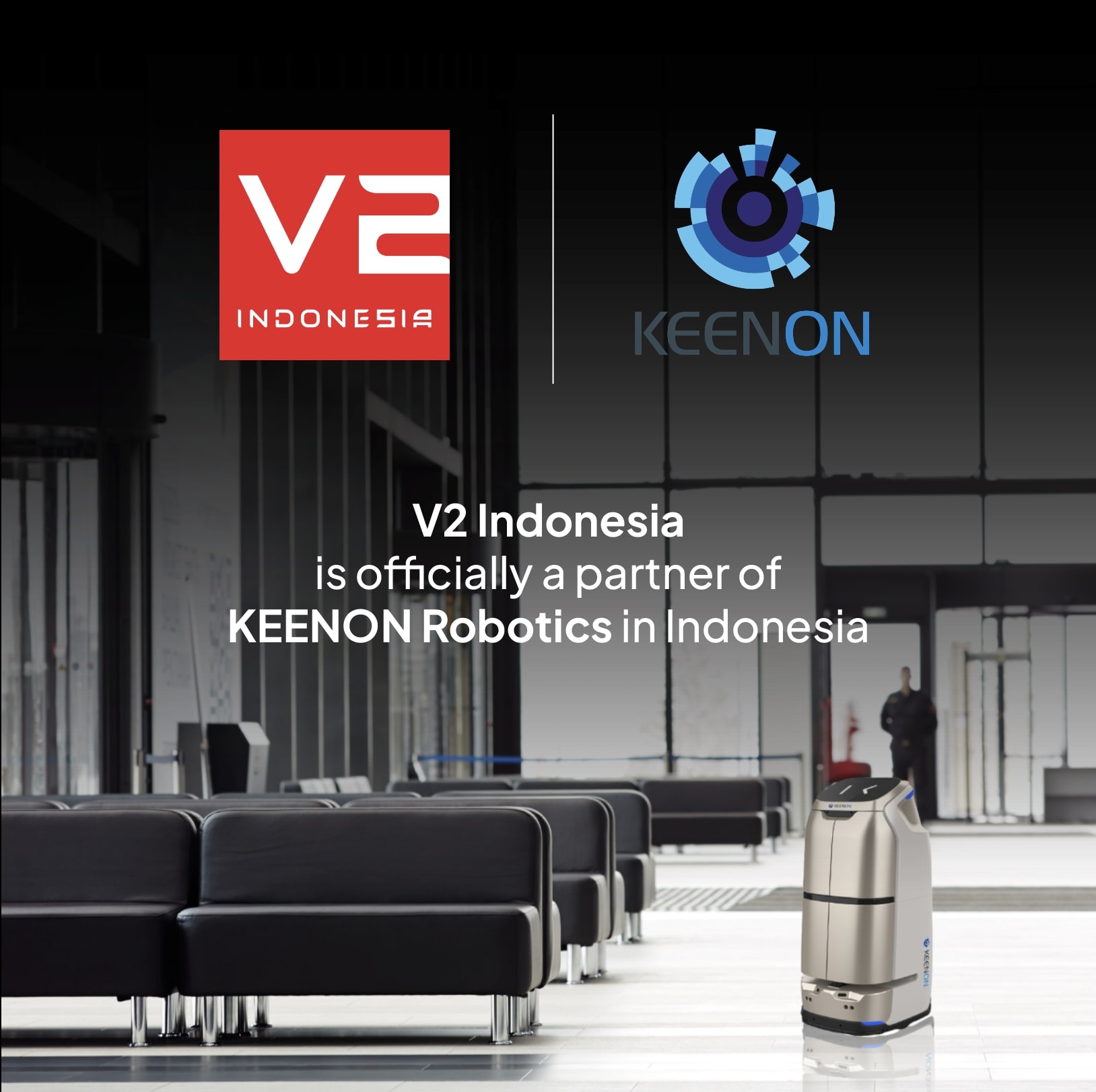 V2 Indonesia is officially a partner of KEENON Robotics in Indonesia