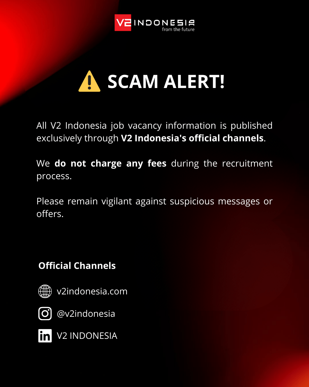 SCAM ALERT!
