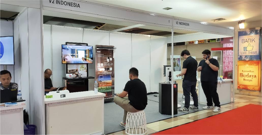 V2 Indonesia Booth at Megatech Expo