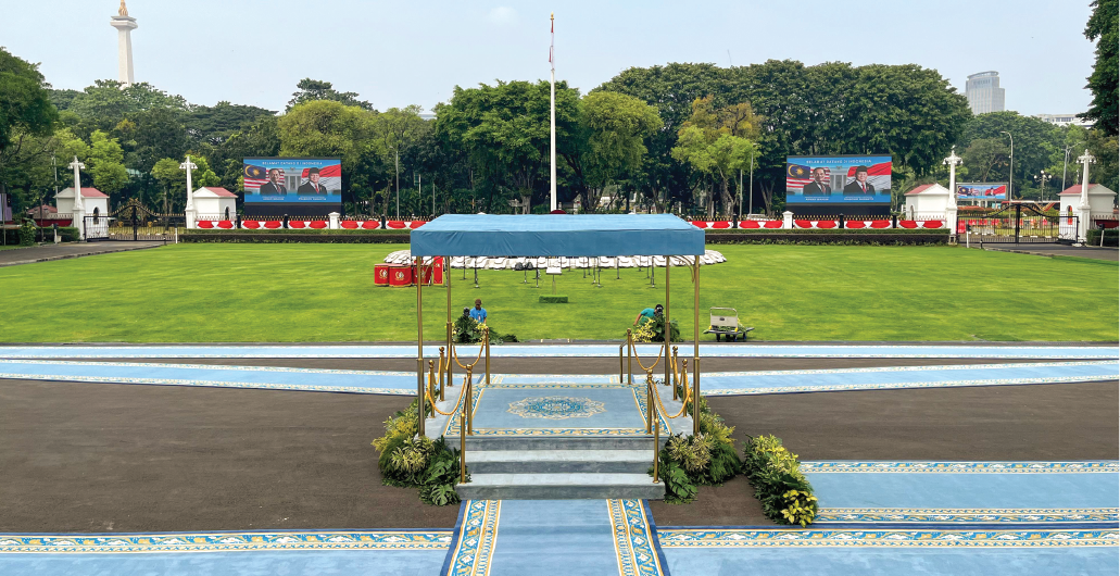 Welcoming the Prime Minister of Malaysia